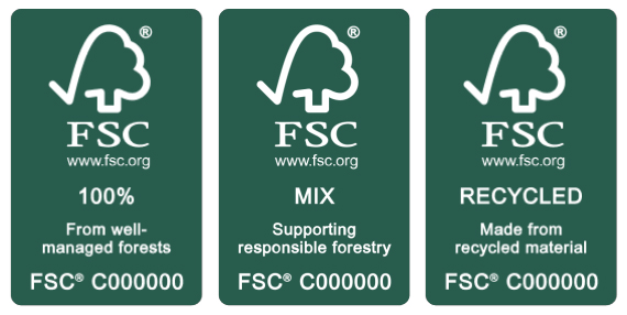 different grades of FSC certifications